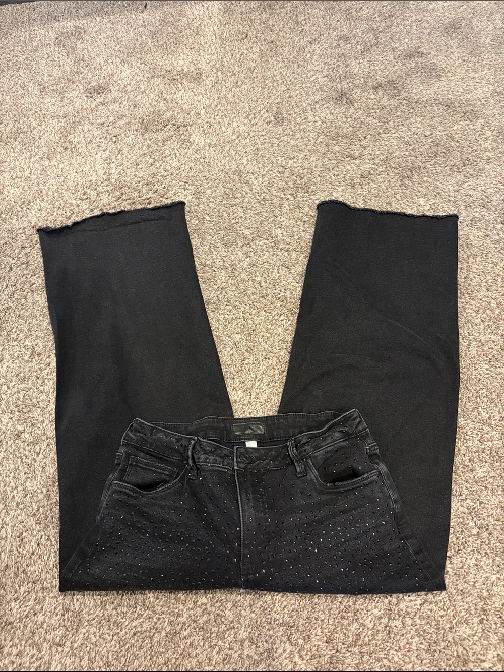 Kut From the Kloth Meg Wide-Leg Women's Jeans with Crystal Detail - Picture 5 of 8